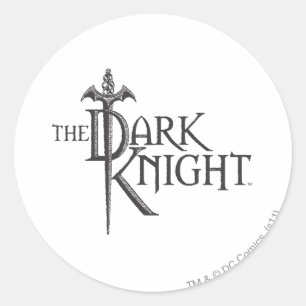 Batman Dark Knight   Naam Brown Logo Ronde Sticker