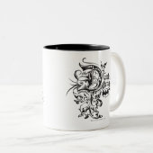 Batman Dark Night | Logo-computer Tweekleurige Koffiemok (Voorkant rechts)