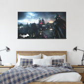 Batman die over de stad kijkt canvas afdruk (Insitu (Slaapkamer))