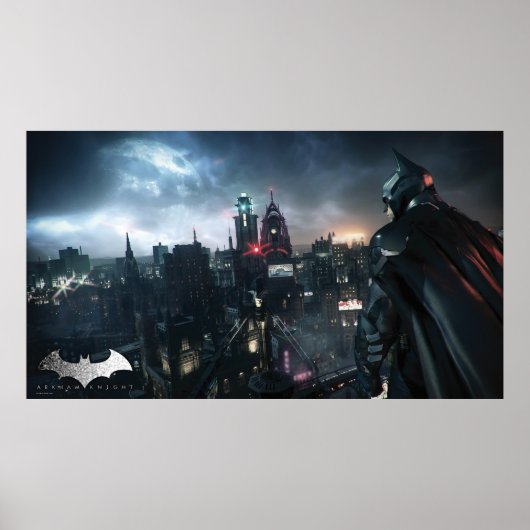 Batman die over de stad kijkt poster (Voorkant)