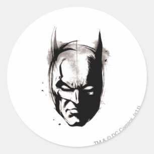 Batman Drawn Face Ronde Sticker