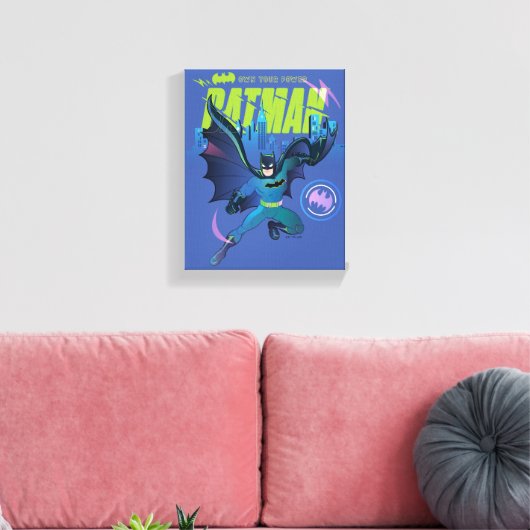 Batman "Eigen kracht" City Grafisch Canvas Afdruk (Insitu (Woonkamer))