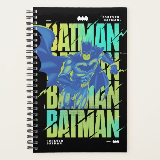 Batman Électrique Qui Traverse La Typographie (Devant)