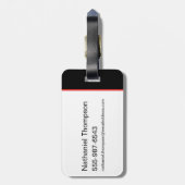 Batman en Batmobile Bagagelabel (Achterkant verticaal)