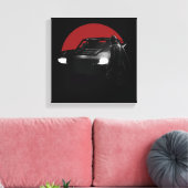 Batman en Batmobile Canvas Afdruk (Insitu (Woonkamer))