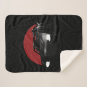 Batman en Batmobile Sherpa Deken (Voorkant (horizontaal))