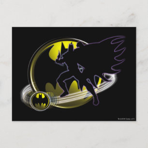 Batman en Circle Logo Briefkaart