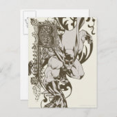 Batman en gedecormeerde letter B Briefkaart (Voorkant / Achterkant)