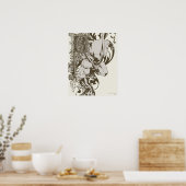 Batman en gedecormeerde letter B Poster (Keuken)