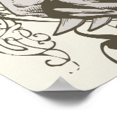 Batman en gedecormeerde letter B Poster (Hoek)