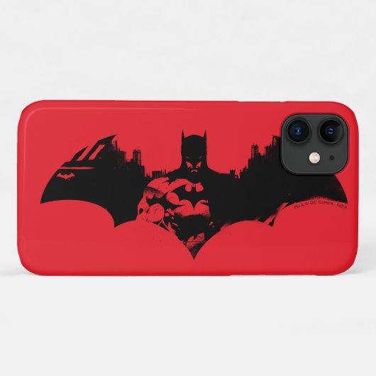 Batman en Gotham Silhouette Bat Logo Case-Mate iPhone Case (Achterkant (horizontaal))
