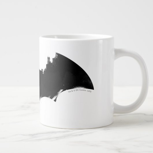 Batman en Gotham Silhouette Bat Logo Extra Grote Beker (Rechts)