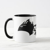 Batman en Gotham Silhouette Bat Logo Mok (Links)
