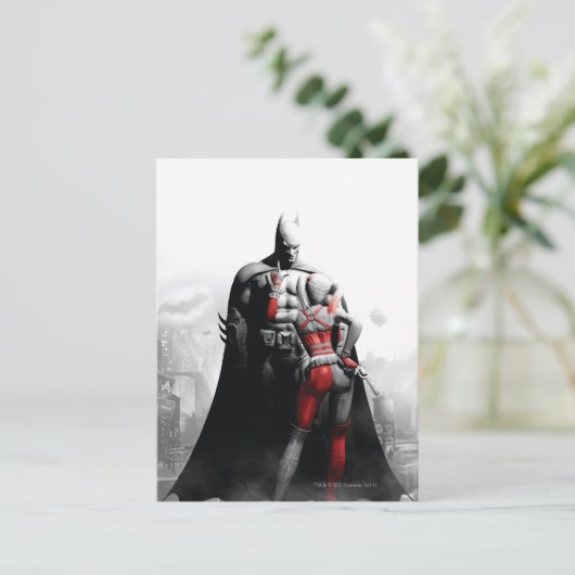 Batman en Harley Briefkaart (Staand voorkant)