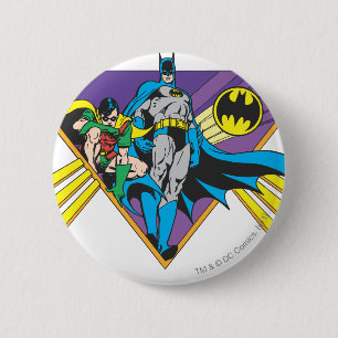 Batman en Robin 2 Ronde Button 5,7 Cm