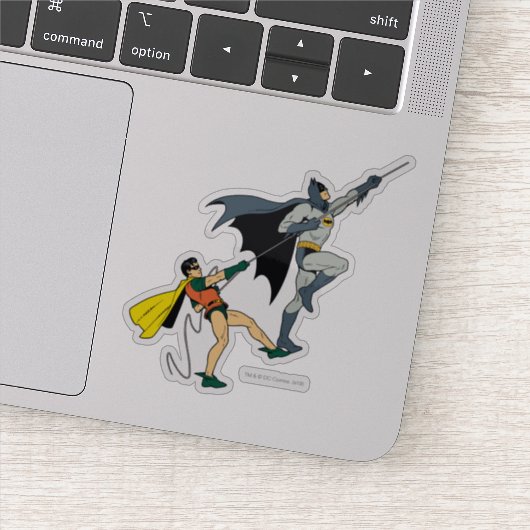 Batman en Robin Climate b Sticker (Detail)