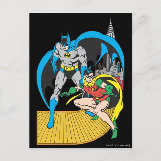 Batman en Robin Escape Briefkaart (Voorkant)