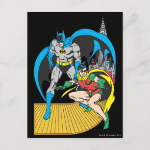 Batman en Robin Escape Briefkaart