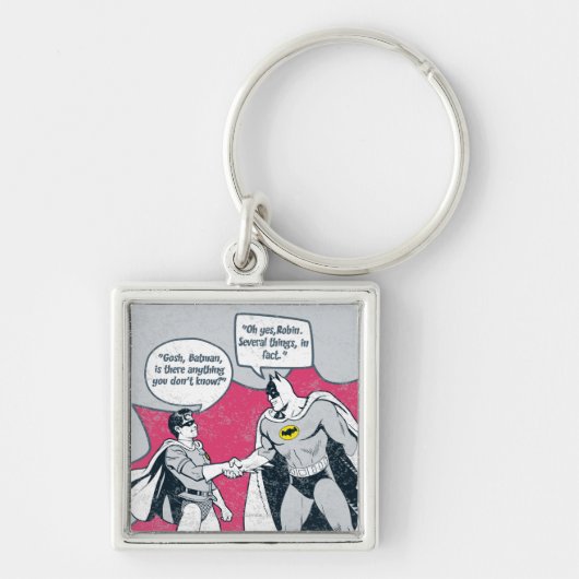 Batman en Robin Handshake in nood Sleutelhanger (Voorkant)