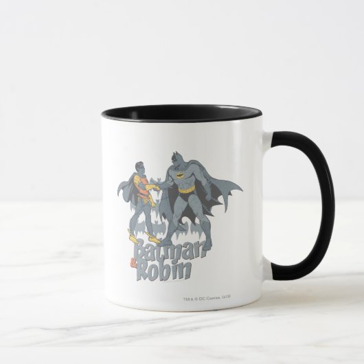 Batman en Robin hebben grafische problemen Mok (Rechts)