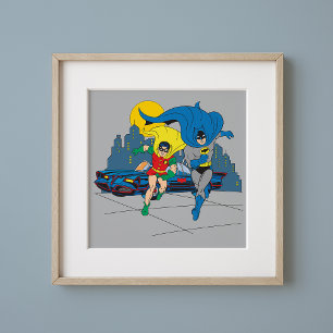 Batman en Robin Running Poster