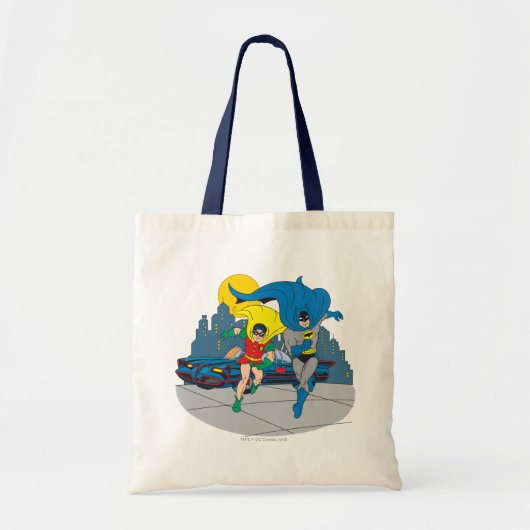 Batman en Robin Running Tote Bag (Voorkant)