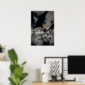 Batman Fighting Arch Enemies Poster (Thuiskantoor)