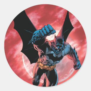 Batman Firey Sky Ronde Sticker