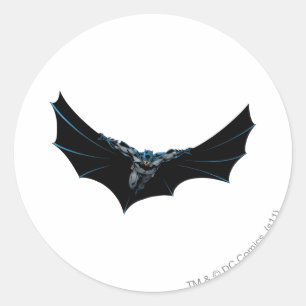 Batman flys met grote cape ronde sticker