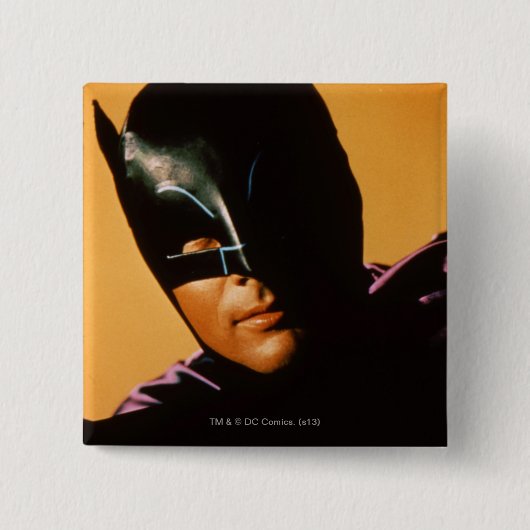 Batman Foto Vierkante Button 5,1 Cm (Voorkant)