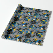 Batman Full Throttle Toss Patroon Cadeaupapier (Uitgerold)
