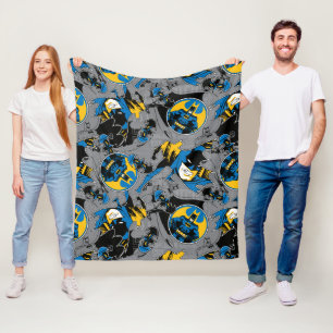 Batman Full Throttle Toss Patroon Fleece Deken
