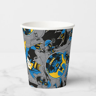 Batman Full Throttle Toss Patroon Papieren Bekers