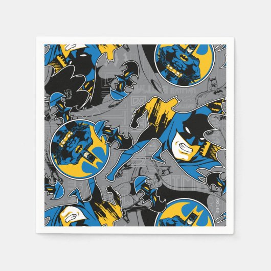 Batman Full Throttle Toss Patroon Servet (Voorkant)