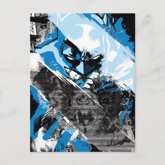 Batman Future Cityscape Montage Briefkaart (Voorkant)