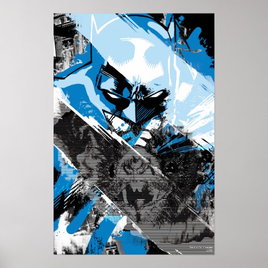 Batman Future Cityscape Montage Poster (Voorkant)