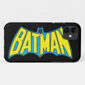 Batman |  Geel Blauwe Logo Case-Mate iPhone Case (Achterkant (horizontaal))