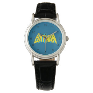 Batman    Geel Blauwe Logo Horloge