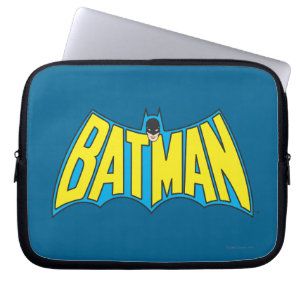 Batman Geel Blauwe Logo Laptop Sleeve