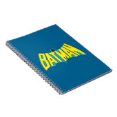 Batman | Geel Blauwe Logo Notitieboek (Rechterzijde)