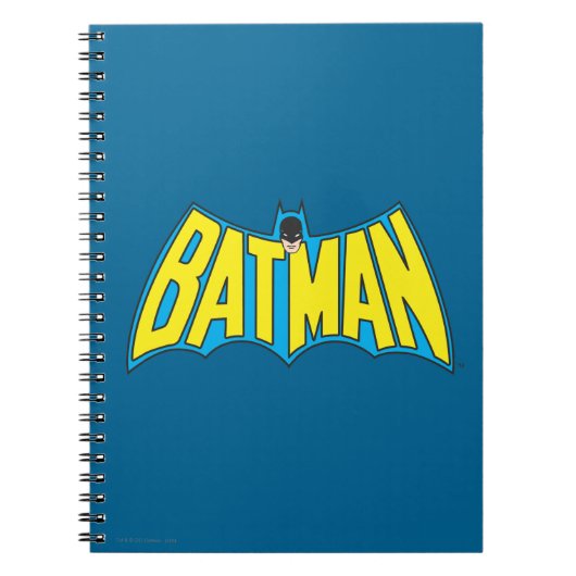 Batman | Geel Blauwe Logo Notitieboek (Voorkant)