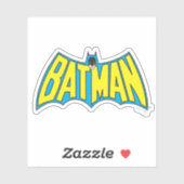 Batman |  Geel Blauwe Logo Sticker (Vel)