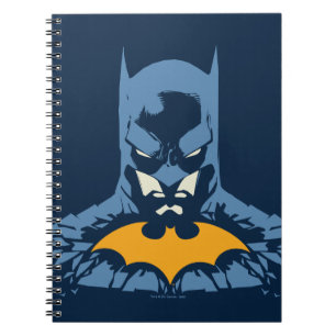 Batman gooide de buis door met gouden Logo Notitieboek