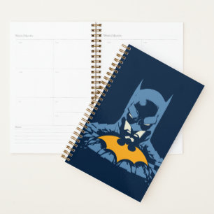 Batman gooide de buis door met gouden Logo Planner