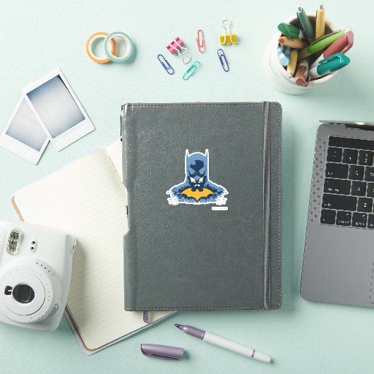 Batman gooide de buis door met gouden Logo Sticker (iPad Cover)