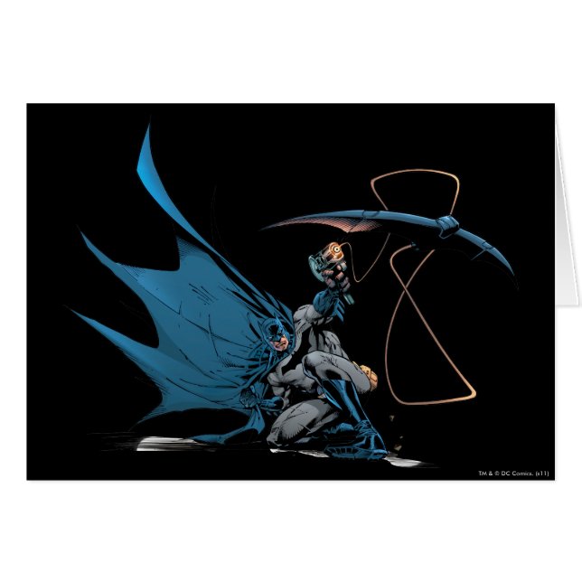 Batman gooit baterang (Voorkant Horizontaal)