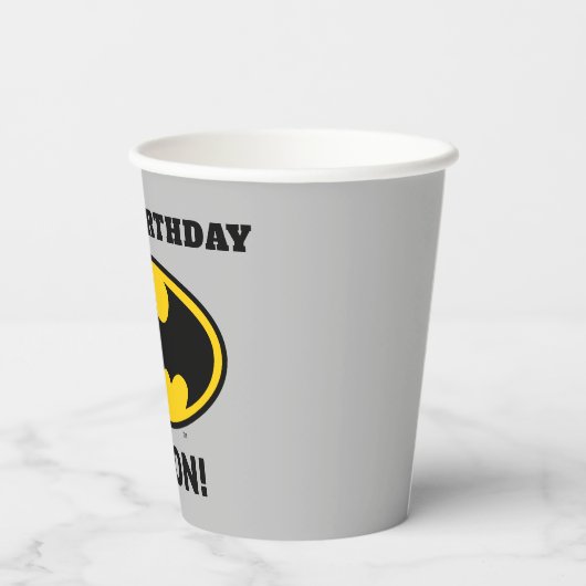 Batman - Gotham City | Geboortedag Papieren Bekers (Achterkant)