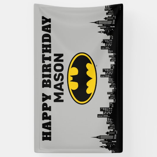 Batman - Gotham City | Geboortedag Spandoek (Verticaal)