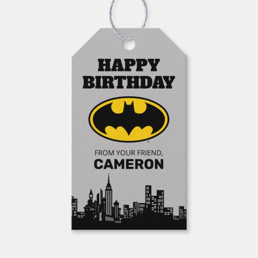 Batman - Gotham City Gefeliciteerd Van Cadeaulabel (Voorkant)