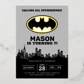 Batman - Gotham City | Invitation d'anniversaire (Recto)